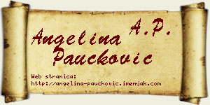 Angelina Paučković vizit kartica